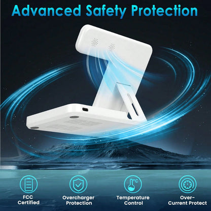 Fast Charging 3-In-1 Wireless Charging Stand, 15W Wireless Charger 3-In-1 Wireless Charging Stand, Fast Charging Dock Compatible With IPhone 17/16/15/14/13/12/11/Pro/Max/XS/XR/X/8/Plus, 11/10/9/8/7/6