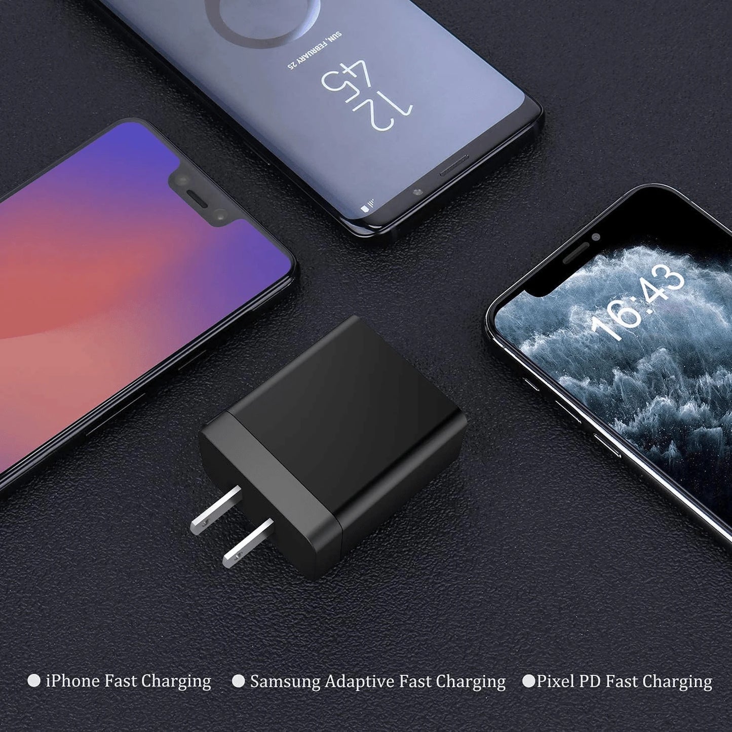 Fast Charging Multi-Port Power Strip Style Wall Charger 2A2C USB C Plug Fast Charge 40W 4-Port Multi USB Charger Plug US Dual Port PD Power Adapter +QC Wall Plug Multiport Mains Type C Charging Plug V