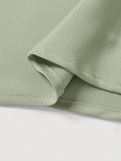 Firerie Elegant Solid Color Satin Wrap Mermaid Skirt,,Formal Dresses For Wedding Guest,Soft Romance