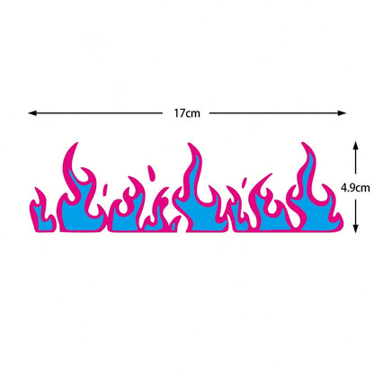 Flame Motorcycle Stickers, Waterproof Vinyl Decals Suitable For Bicycles, Cars, Helmets, Fuel Tanks