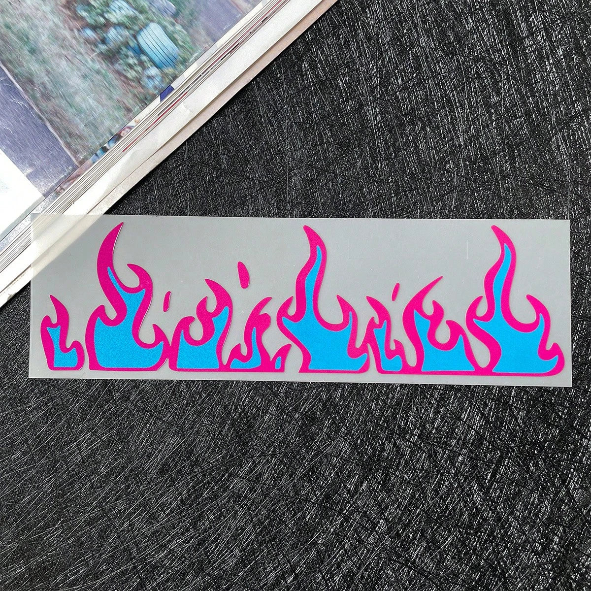 Flame Motorcycle Stickers, Waterproof Vinyl Decals Suitable For Bicycles, Cars, Helmets, Fuel Tanks