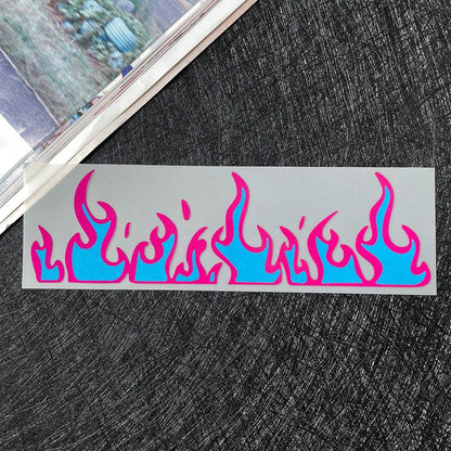 Flame Motorcycle Stickers, Waterproof Vinyl Decals Suitable For Bicycles, Cars, Helmets, Fuel Tanks