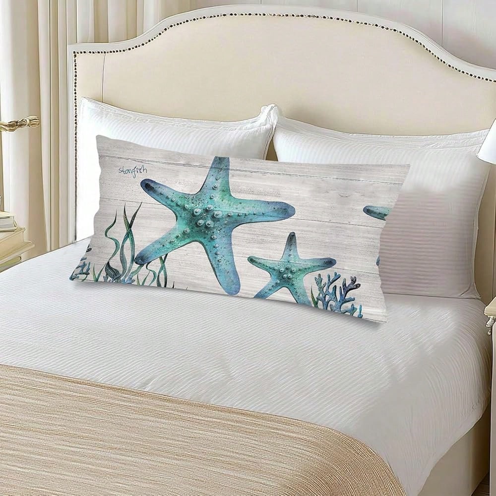 Foggy Forest Throw Pillow Cover FQueen Size Set Of 2,White G Reen Lumbar Pillow Case Decorative Standard Pillows Cases With Zipper,Farmhouse Pillows Case Farmhouse Cushion Covers For Bed,Sofa,20\X30\