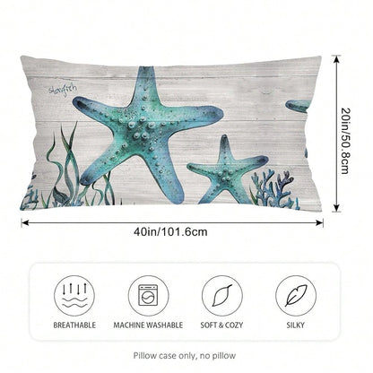 Foggy Forest Throw Pillow Cover FQueen Size Set Of 2,White G Reen Lumbar Pillow Case Decorative Standard Pillows Cases With Zipper,Farmhouse Pillows Case Farmhouse Cushion Covers For Bed,Sofa,20\X30\