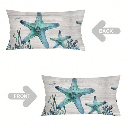 Foggy Forest Throw Pillow Cover FQueen Size Set Of 2,White G Reen Lumbar Pillow Case Decorative Standard Pillows Cases With Zipper,Farmhouse Pillows Case Farmhouse Cushion Covers For Bed,Sofa,20\X30\