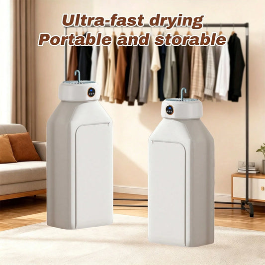 Foldable Clothes Dryer With Smart Touch Screen With Dry Bag, Quick Drying, Two-Speed Control, Timer Function, Quick & Easy Design For Apartments, Dorms & Rvs For Home & Dorm Use