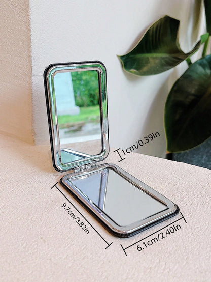 Foldable Heart Print Mirror