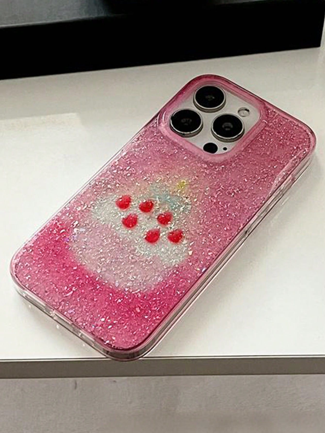 Following A Glittery Birthday Cake Design, Light Luxury Fashion Personalized Drop Protection Shell, Is Compatible With Iphone17/ Iphone17promax IPhone16 Pro Max/IPhone15 Pro/Iphone14 Iphone13/12/11