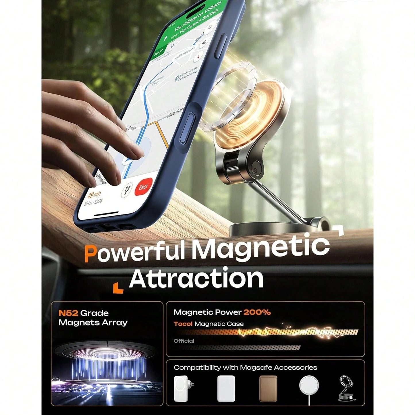 For Iphone17 Pro Max Case, Magnetic Semi-Transparent Matte Phone Case Compatible With Iphone17 Pro, Iphone17 Air, Iphone16E, Iphone15 Pro, Iphone14 Plus, Iphone13 Pro, Iphone12 Pro Wireless Cha