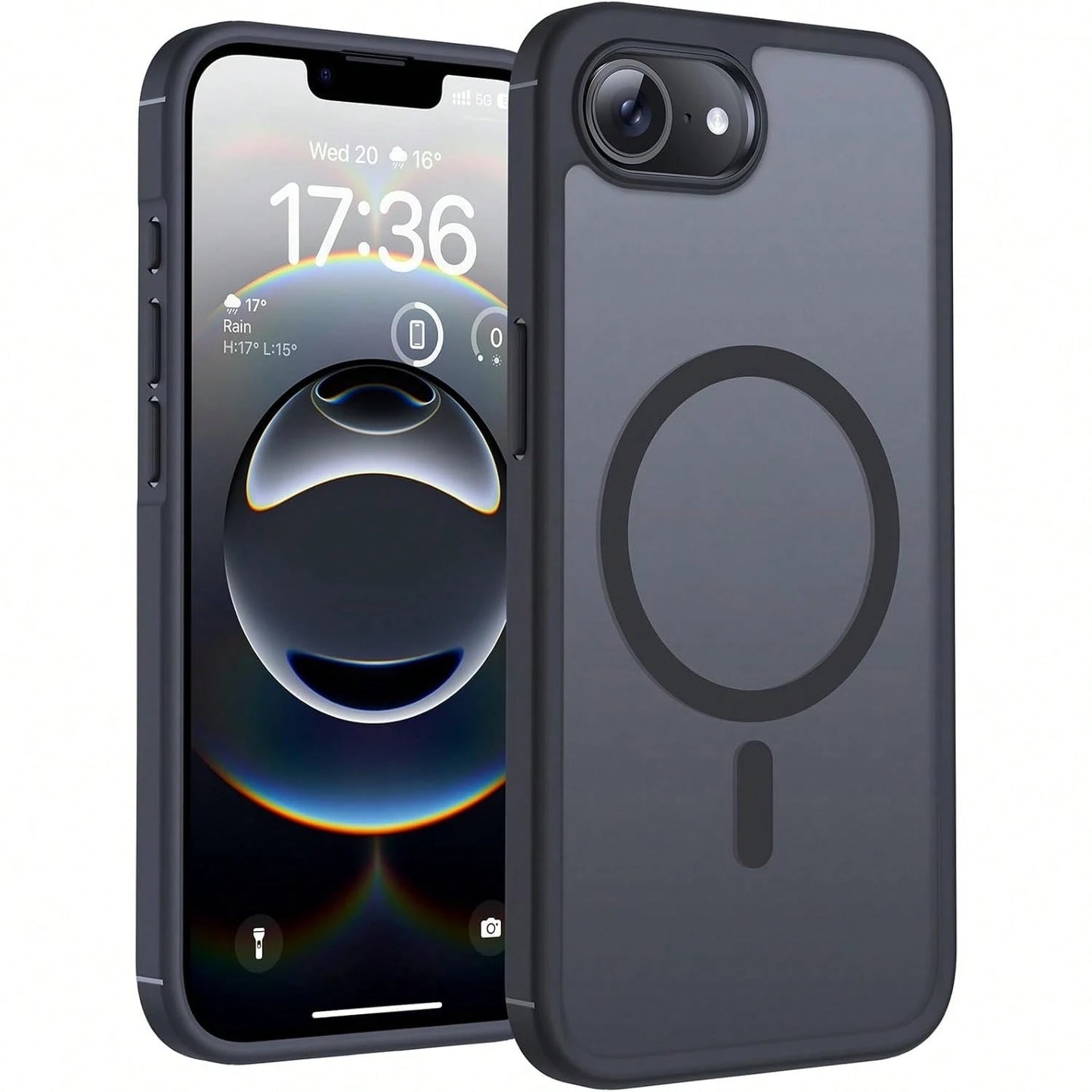 For Iphone17 Pro Max Case, Magnetic Semi-Transparent Matte Phone Case Compatible With Iphone17 Pro, Iphone17 Air, Iphone16E, Iphone15 Pro, Iphone14 Plus, Iphone13 Pro, Iphone12 Pro Wireless Cha