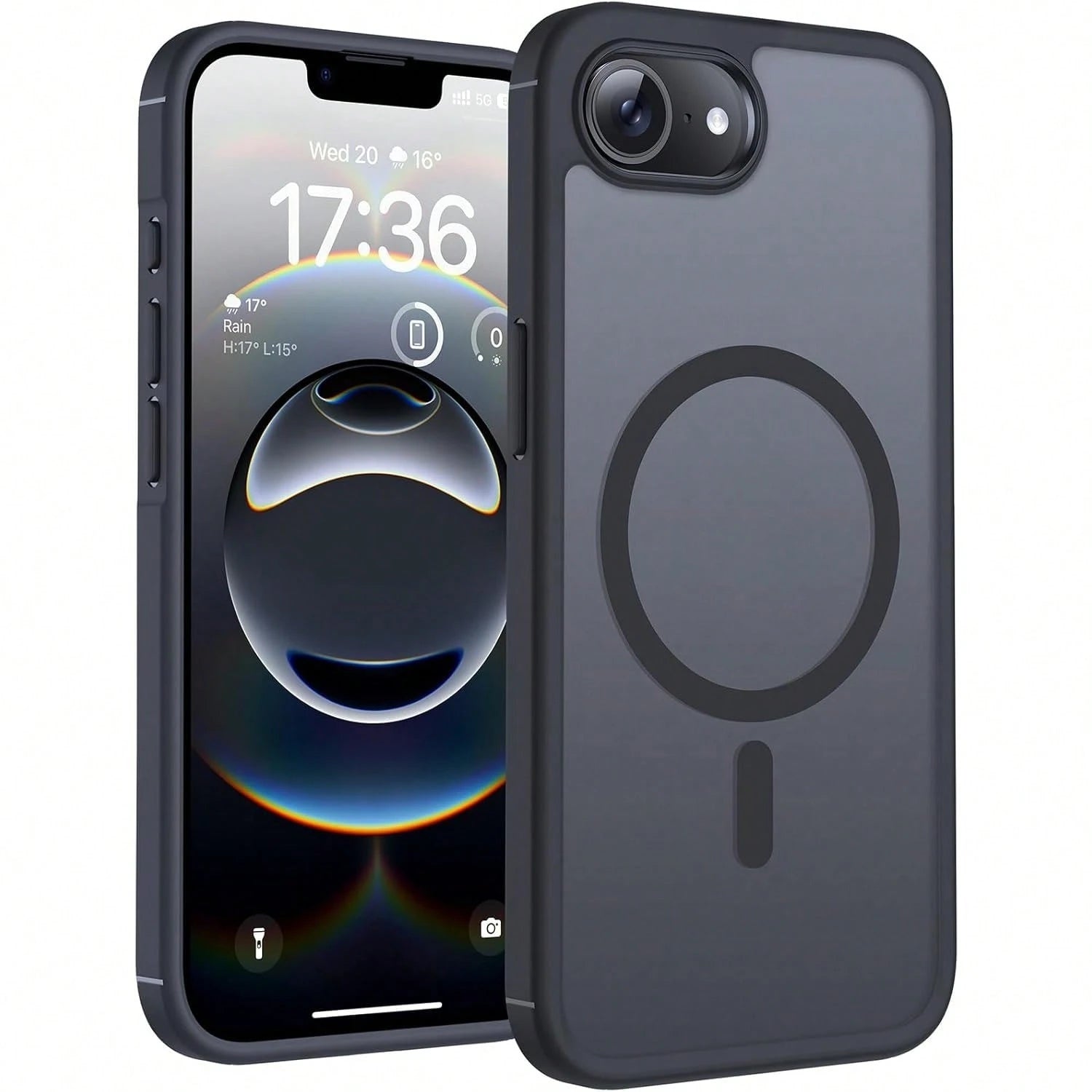 For Iphone17 Pro Max Case, Magnetic Semi-Transparent Matte Phone Case Compatible With Iphone17 Pro, Iphone17 Air, Iphone16E, Iphone15 Pro, Iphone14 Plus, Iphone13 Pro, Iphone12 Pro Wireless Cha