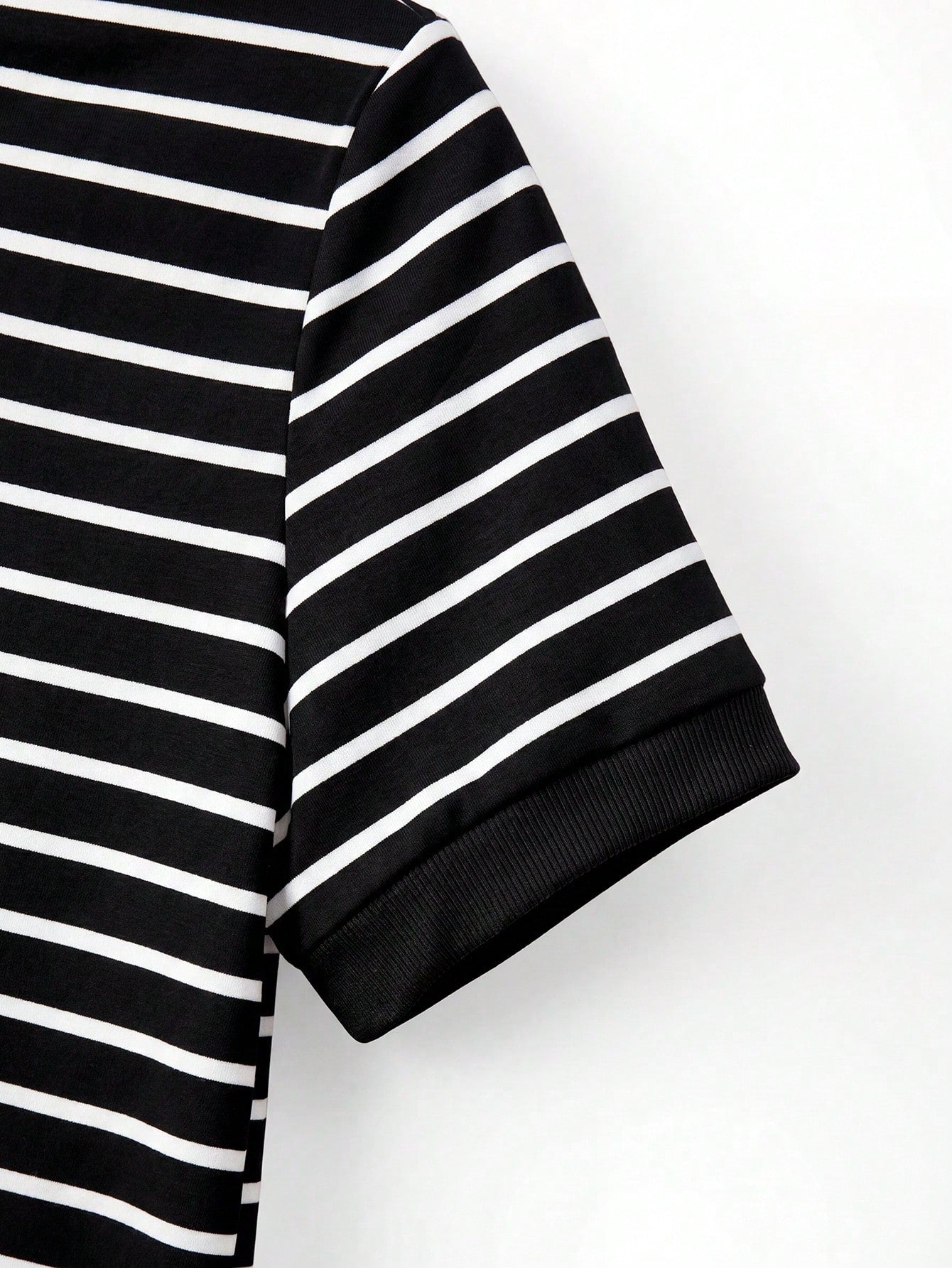 Franclia Women's Vintage Black And White Striped Short Sleeve Dress,Summer Casual Retro Elegant Party Dress,School Back-To-School Commuting Leisure Wear