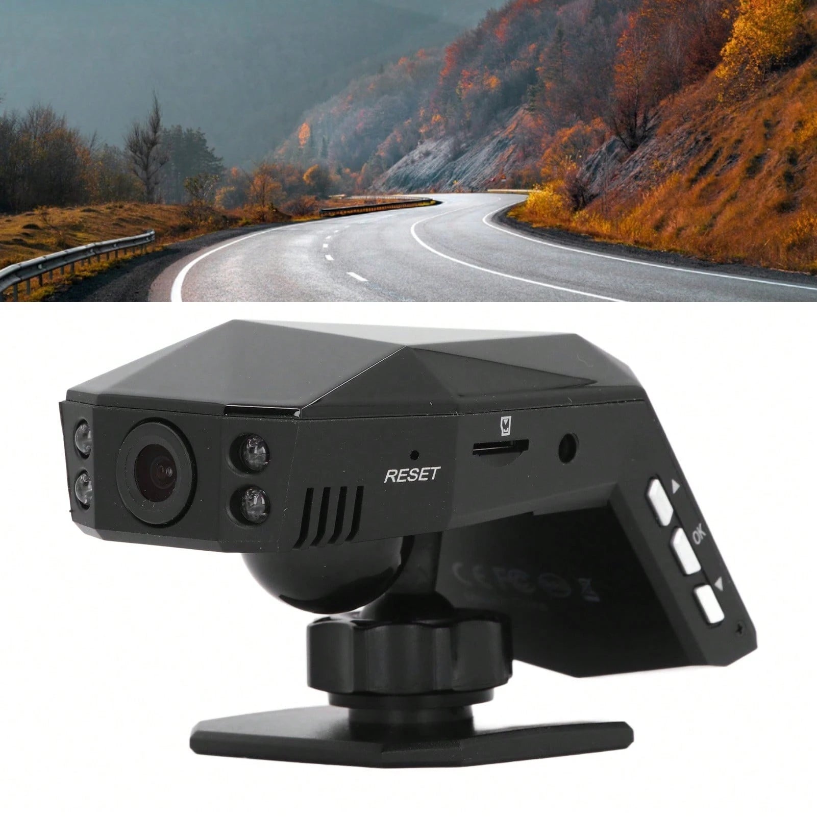 Front And Rear Dash Cam Loop Recording 170 Degree Wide Angle 2.0 Inch Display Screen Dash Cam Front And Rear Camera For Cars