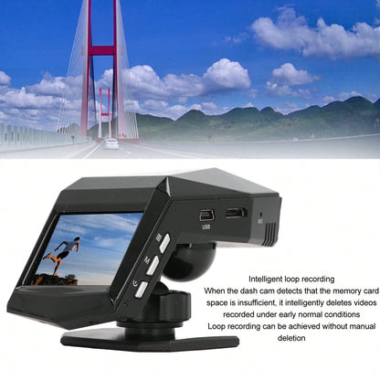 Front And Rear Dash Cam Loop Recording 170 Degree Wide Angle 2.0 Inch Display Screen Dash Cam Front And Rear Camera For Cars