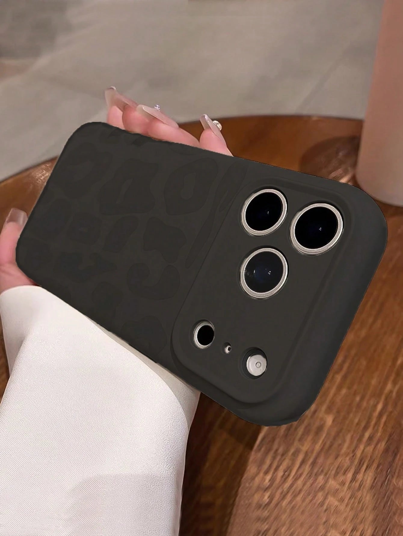 Full Coverage Anti-Drop Soft Black Leopard Print Phone Case Compatible With IPhone 17 Pro Max/17 Pro/17/16 Pro Max/16/16 Pro/16 Plus/15/15 Pro Max/15 Pro/15 Plus/11/12/13/14 Pro Max/12 Pro/12 Pro Max