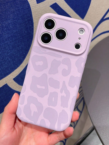 Full Coverage Anti-Drop Soft Black Leopard Print Phone Case Compatible With IPhone 17 Pro Max/17 Pro/17/16 Pro Max/16/16 Pro/16 Plus/15/15 Pro Max/15 Pro/15 Plus/11/12/13/14 Pro Max/12 Pro/12 Pro Max