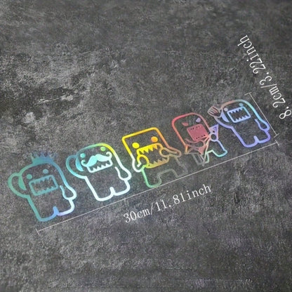 Fun Reflective Car Stickers, Waterproof Decorative Decals For Car Side Windows, Rear Windshield, Electric Scooter, Motorcycle, Laptop