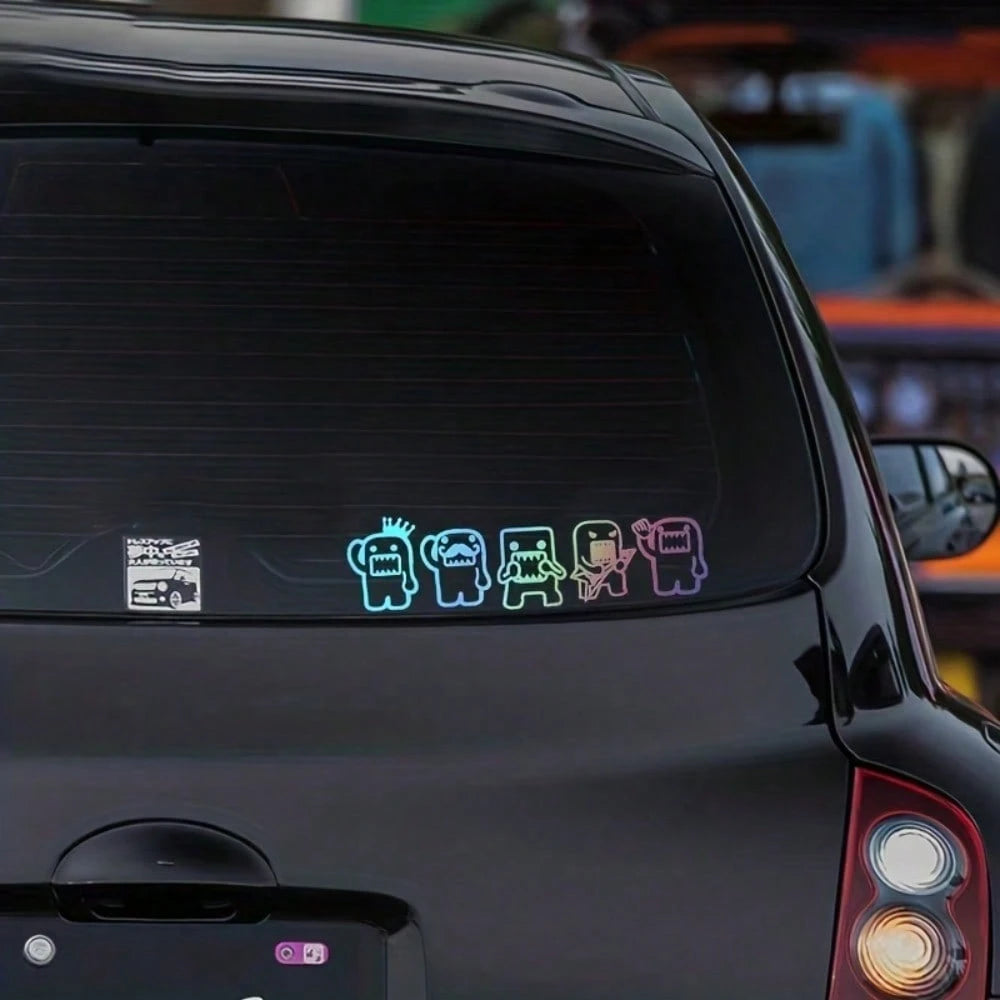 Fun Reflective Car Stickers, Waterproof Decorative Decals For Car Side Windows, Rear Windshield, Electric Scooter, Motorcycle, Laptop