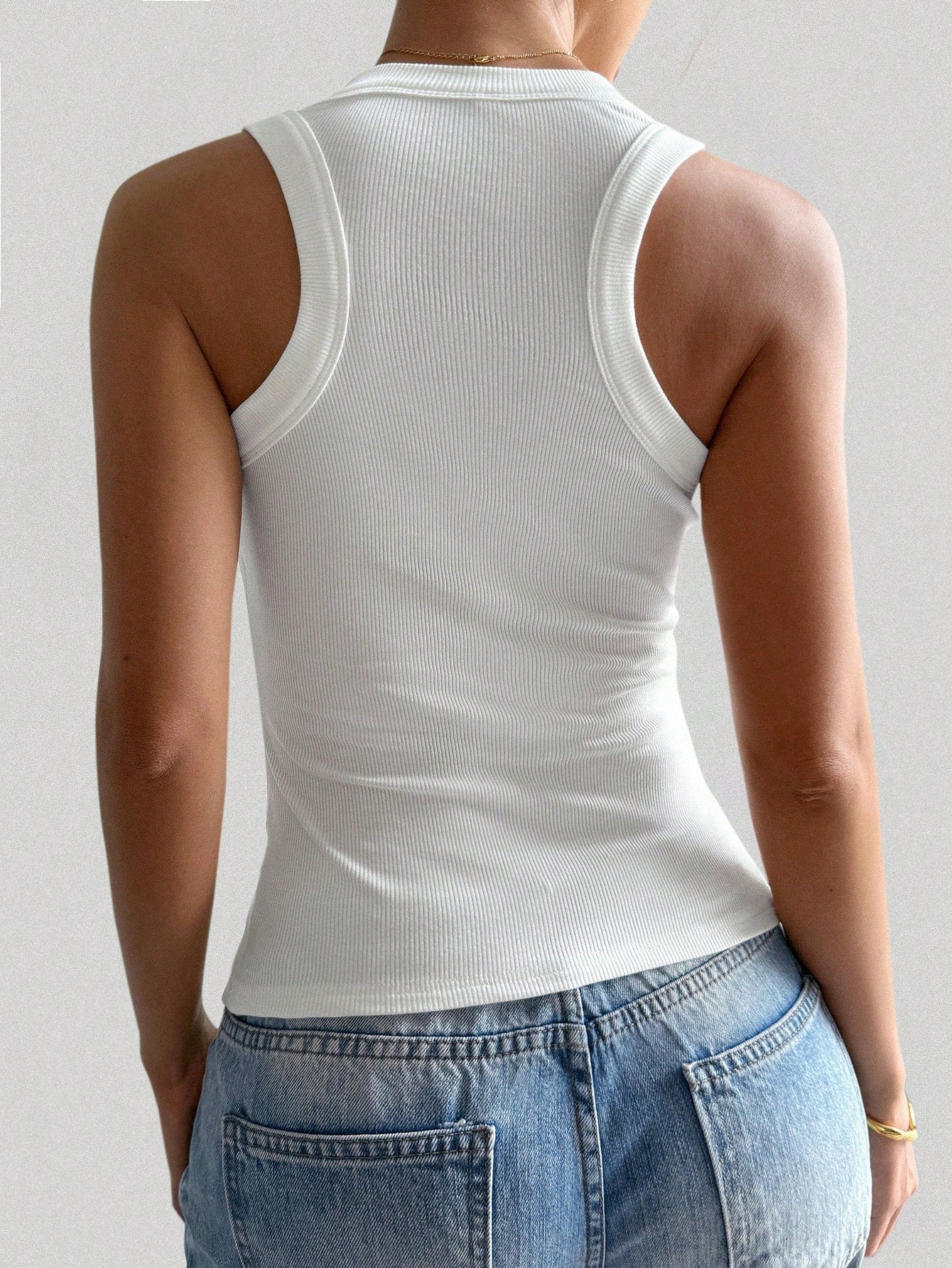 GAOVOT Women's Y2K Sexy Minimalist Sexy Basic Casual Sports Camisole White Summer, Streetwear