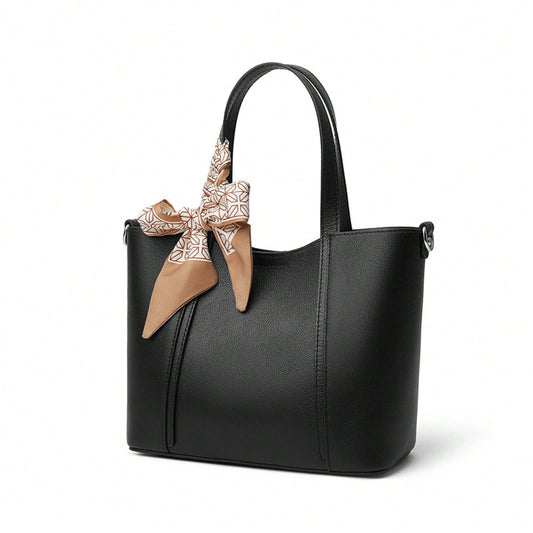 Genuine Leather Women's Bag 2025 New Fashion High-End Tote Bag Handbag Commuter Women's Bag Ladies Shoulder Crossbody Bag