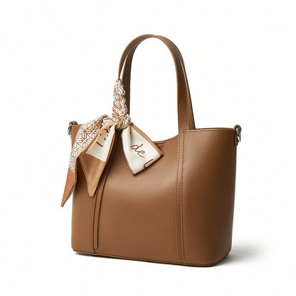 Genuine Leather Women's Bag 2025 New Fashion High-End Tote Bag Handbag Commuter Women's Bag Ladies Shoulder Crossbody Bag