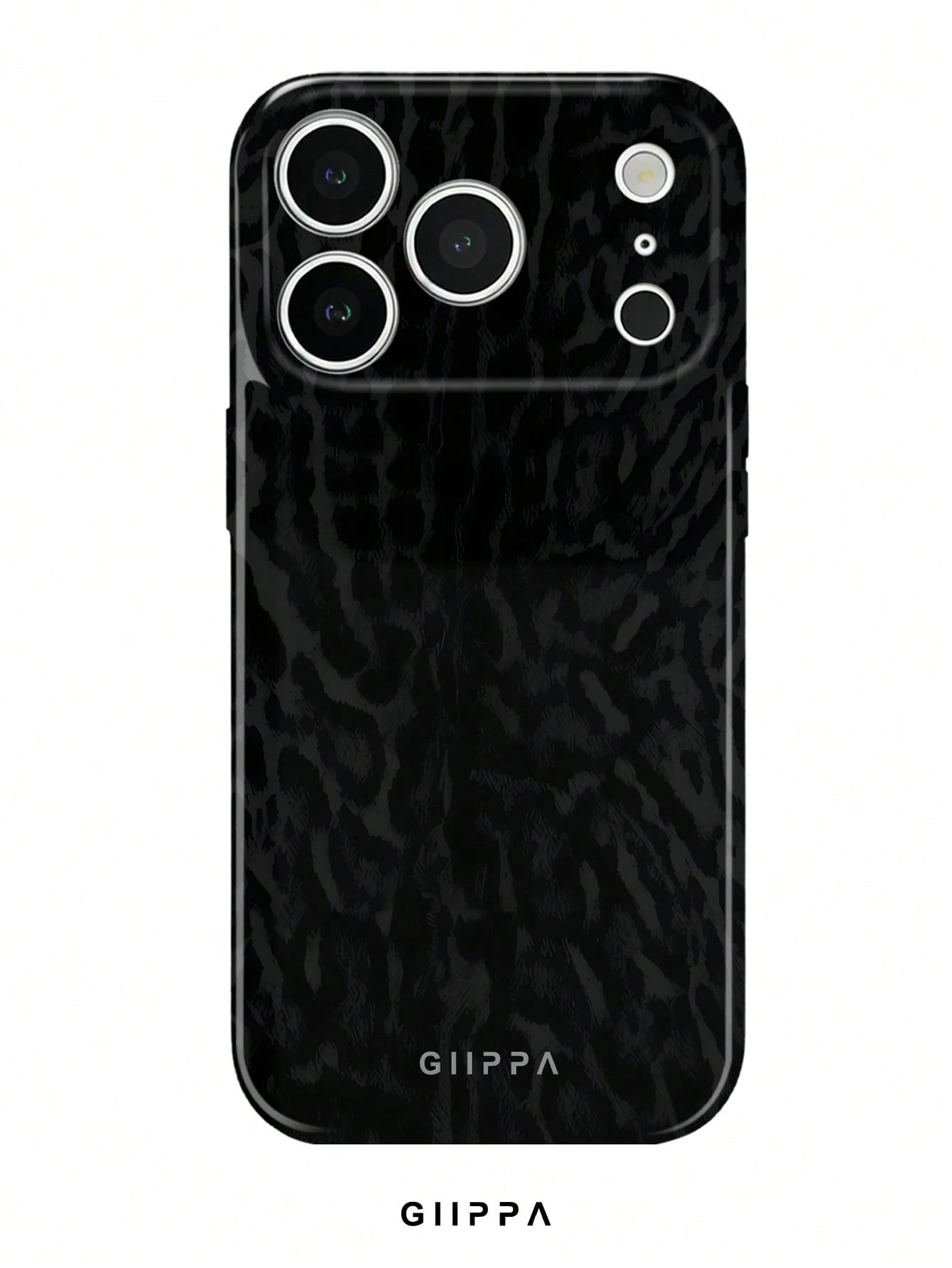 GIIPPA 1 Burgundy Leopard Print Design Phone 17 Pro Max Case, Suitable For Phone 16 Pro Max, 15 Pro Max, 14 Pro Max, Korean Stylish And Interesting Phone Case, Compatible With 11/12/13/14/15/16 Pro Ma