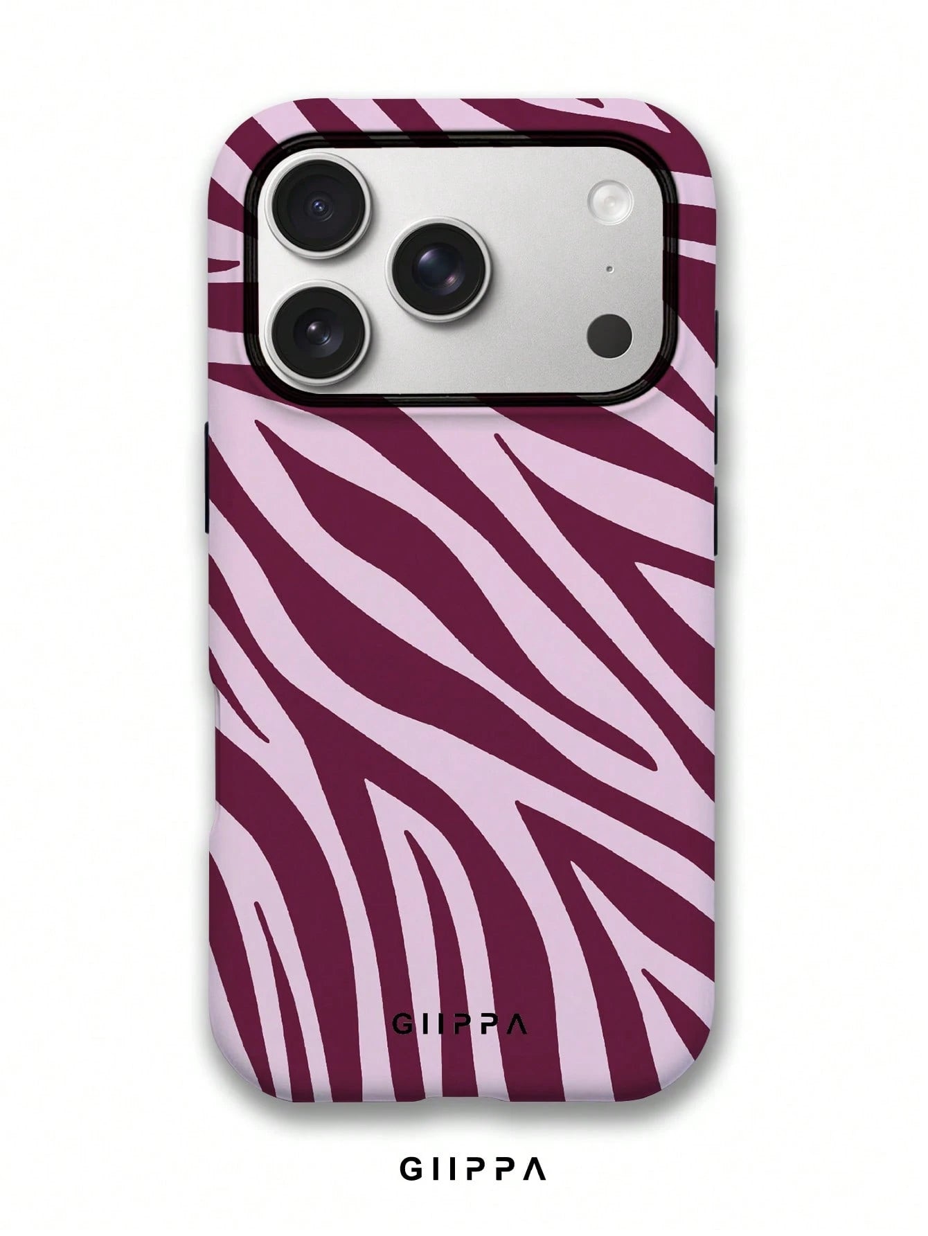 GIIPPA 1 Pc Yellow Base With Pink Zebra Print Design Phone 17 Pro Max Case, Fits 16 Pro Max, 15 Pro Max, 14 Pro Max, Korean Stylish & Interesting Phone Case, Compatible With IPhone 11/12/13/14/15/16 P