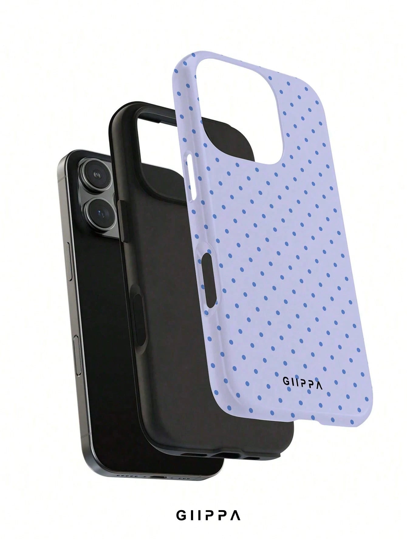 GIIPPA Soft And Cute White Polka Dot Phone Case, Y2K Style, Compatible With IPhone 17/16/15/14/13/12/11 Pro Max
