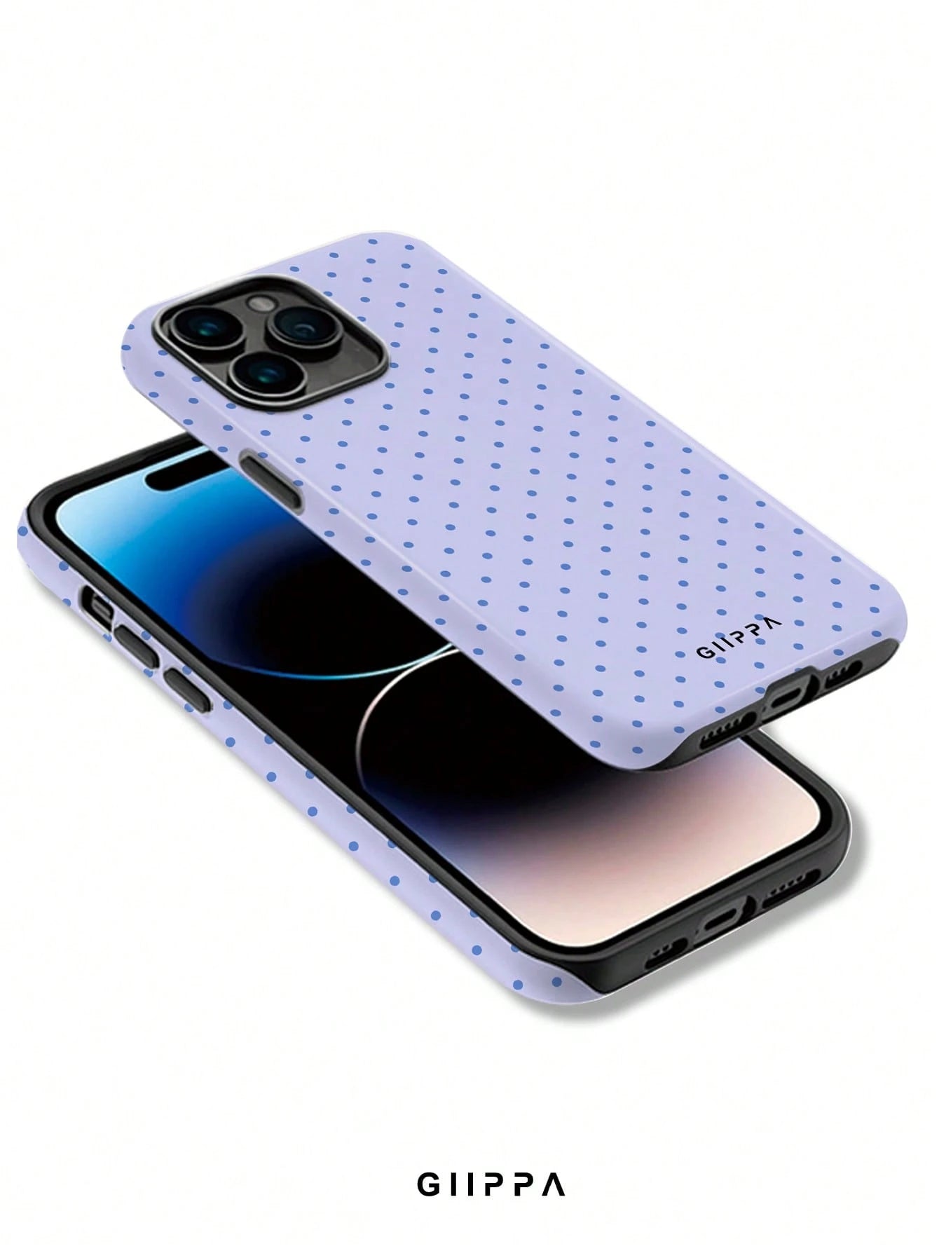 GIIPPA Soft And Cute White Polka Dot Phone Case, Y2K Style, Compatible With IPhone 17/16/15/14/13/12/11 Pro Max