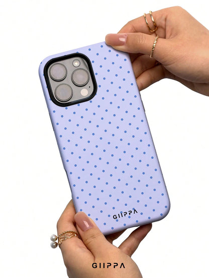 GIIPPA Soft And Cute White Polka Dot Phone Case, Y2K Style, Compatible With IPhone 17/16/15/14/13/12/11 Pro Max