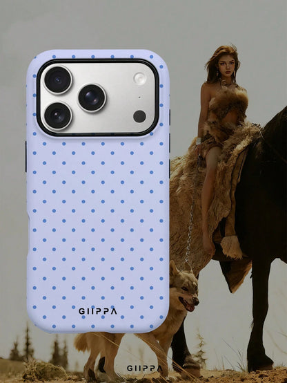 GIIPPA Soft And Cute White Polka Dot Phone Case, Y2K Style, Compatible With IPhone 17/16/15/14/13/12/11 Pro Max