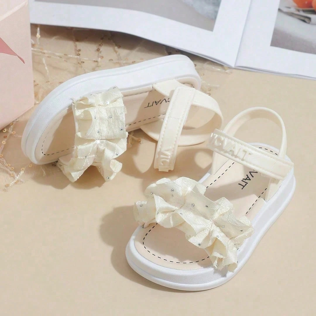 Girls' Fashion Ruffle Trim Cute Sunny Sandals