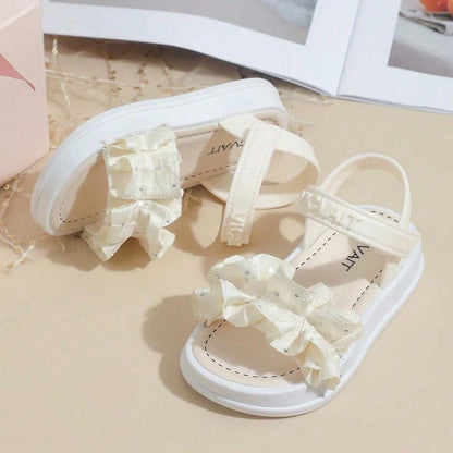 Girls' Fashion Ruffle Trim Cute Sunny Sandals