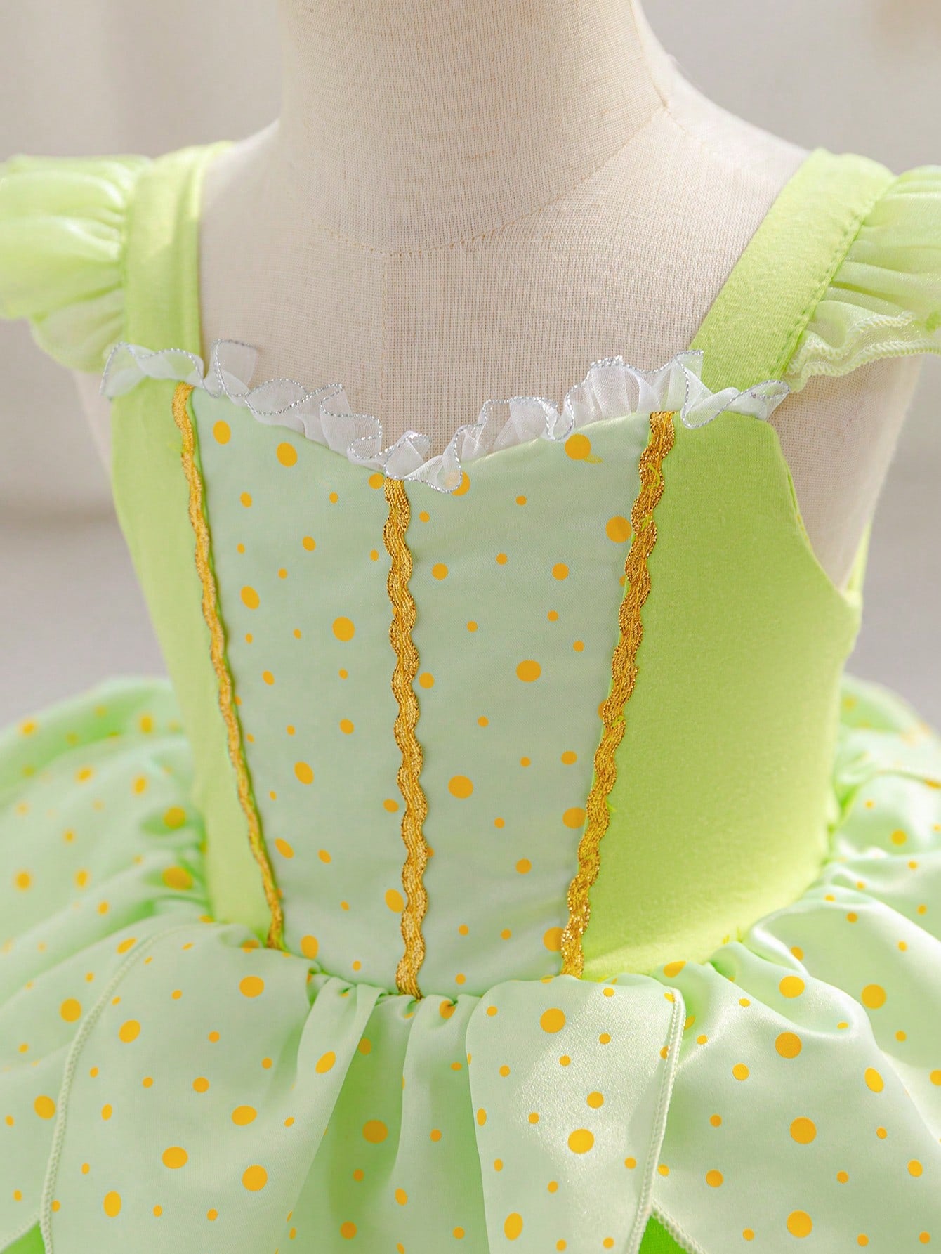 Glamorique Kids Baby GirlPrincess Green Mesh Dress, Party Wear, Birthday Party, Wedding Holiday Formal Gown, Elegant Dress, Middle East, Europe