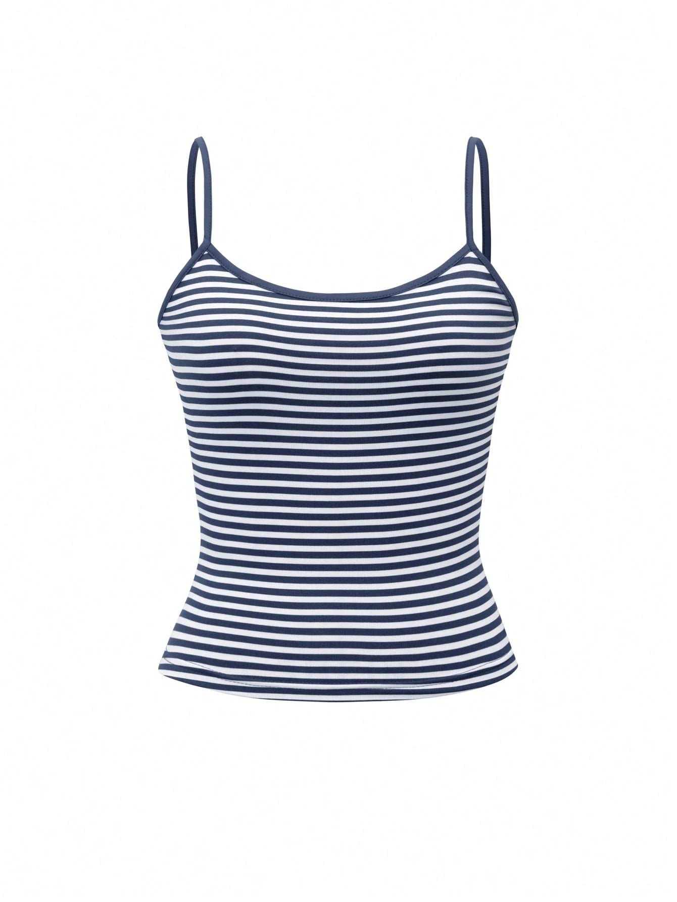 GLAMSKIN Women's Summer/Autumn Striped Lingerie Style Fitted Camisole Tank Top, Solid Color Y2K Casual Basic Cropped Tank, Back To School Daily Streetwear And Beach Vacation