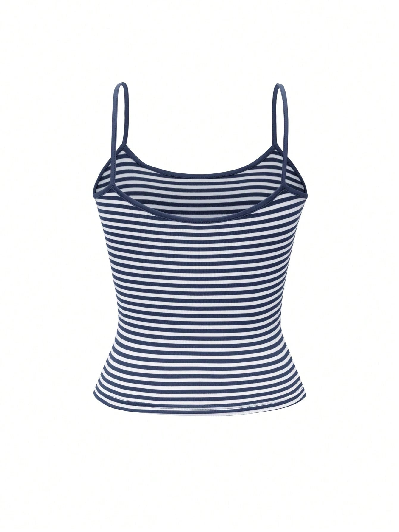 GLAMSKIN Women's Summer/Autumn Striped Lingerie Style Fitted Camisole Tank Top, Solid Color Y2K Casual Basic Cropped Tank, Back To School Daily Streetwear And Beach Vacation