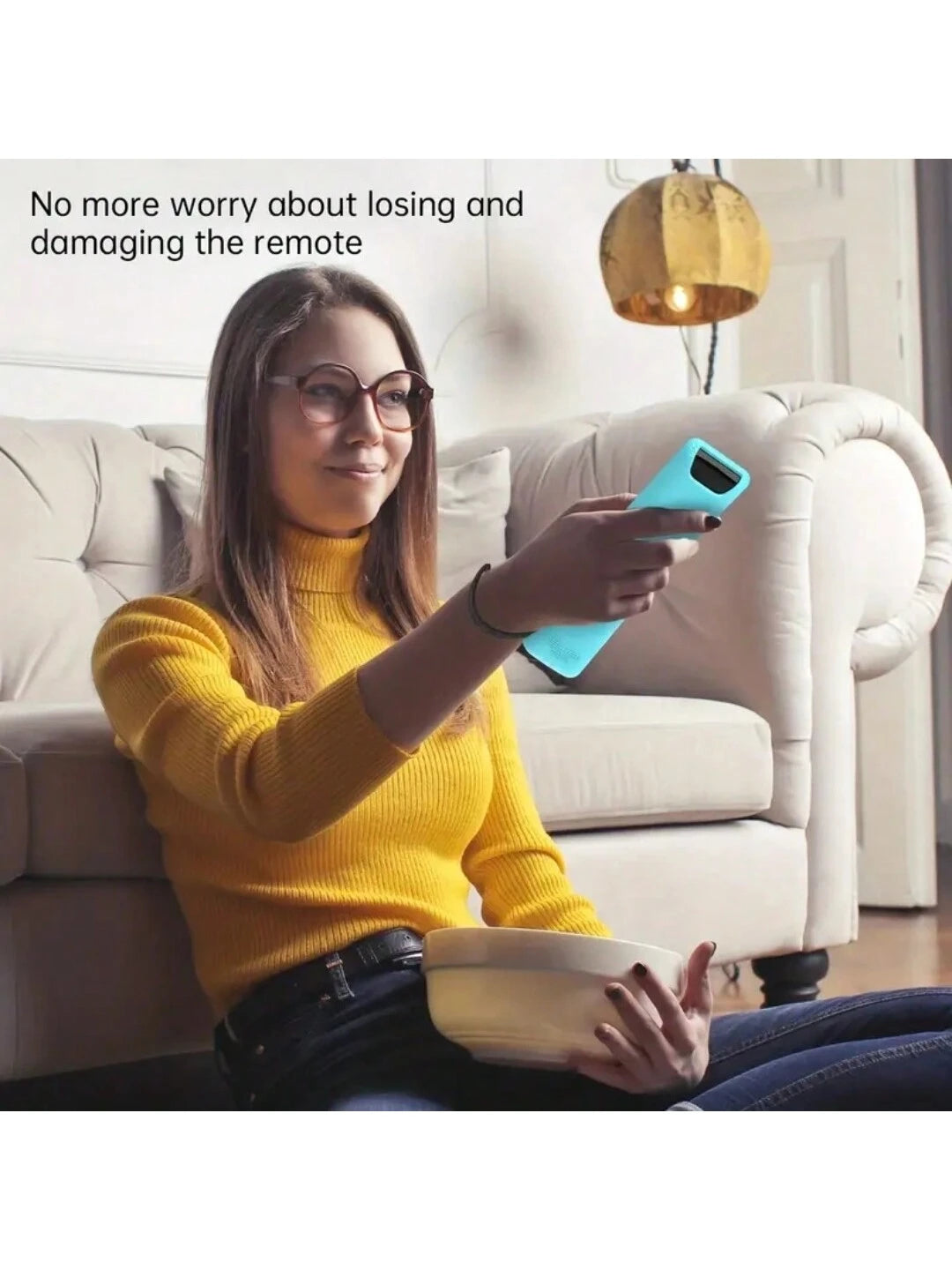 Glow In The Dark Silicone Shockproof Protective Cover Case Compatible With Samsung BN59 Series Smart TV Remote Control- Anti Slip & Shockproof Cover For 4K Ultra HDTV- Protects Remote From Drops And