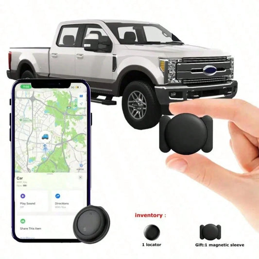 GPS Tracker For Car,Mini Trackers Device With Weatherproof-No Monthly Fee-Best Hidden GPS Trackers,Anti-Lost Device,Works With Apple Find My Gift