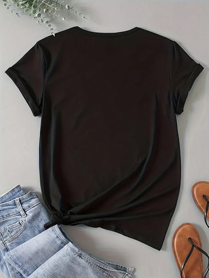 GRANDMA (1) 1 Pcs Women's Plus Size T-Shirt Oversized Graphic Short 220g Sleeve Tee Novelty 100% Polyester Shirt Casual Crew Neck Top