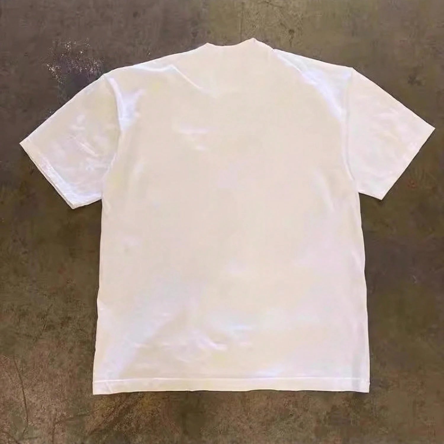 Graphic Tees Men 250g Heavy Weight Pure Cotton! American Oversize Vintage Silhouette Print Couple Loose Short-Sleeve T-Shirt Men Y2K Mens Clothes