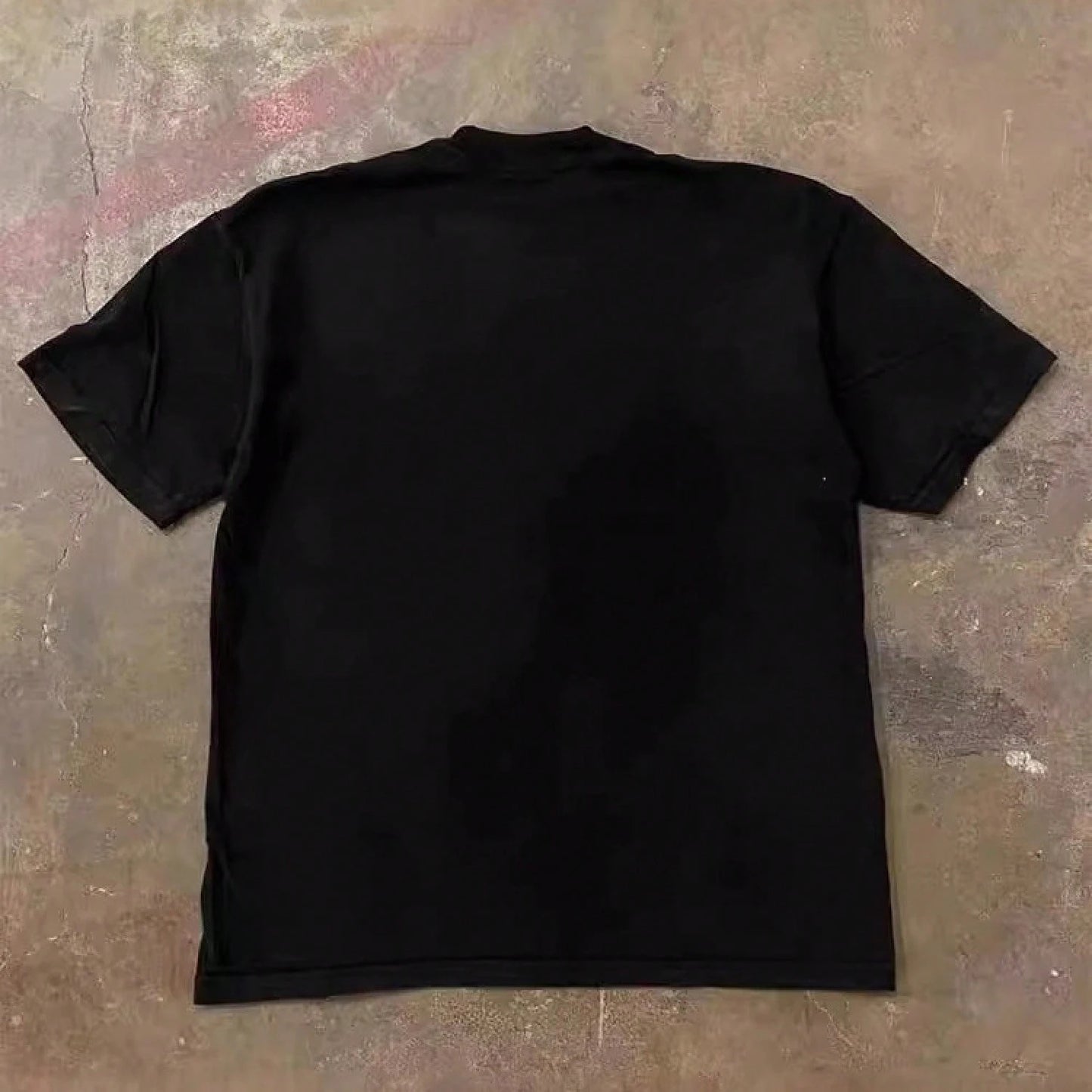 Graphic Tees Men 250g Heavy Weight Pure Cotton! American Oversize Vintage Silhouette Print Couple Loose Short-Sleeve T-Shirt Men Y2K Mens Clothes