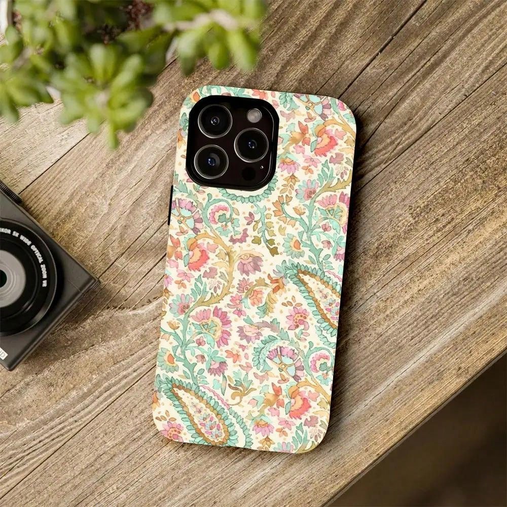 Green Vine Element Collage Phone Case, Aesthetic Fall Design Gift For IPhone 11 12 13 14 15 16 17 Pro Max Plus Series- Durable Shockproof Stylish Protection