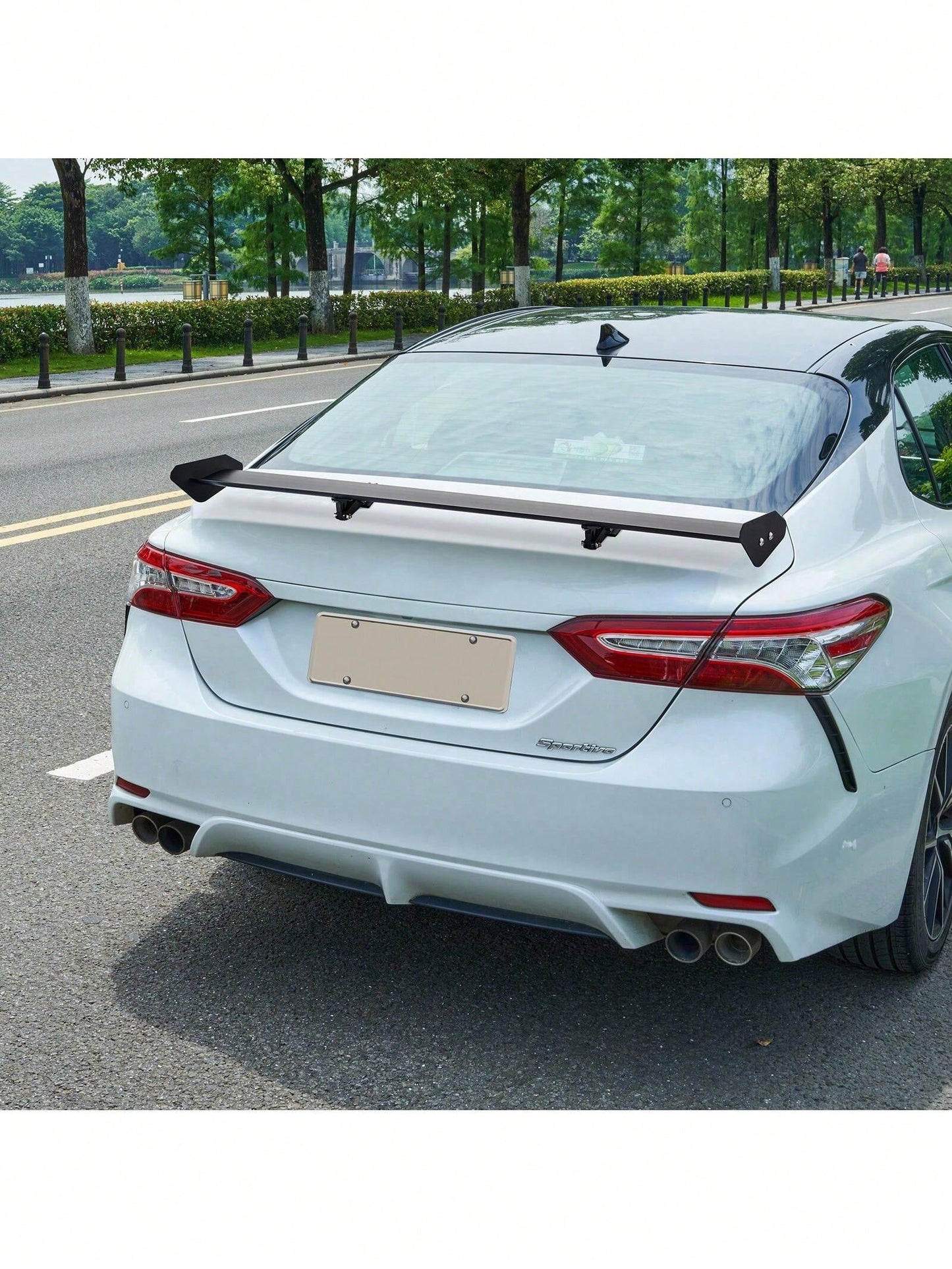 GT Wing Car Spoiler 43.3 Inch Universal Spoiler With Single Deck Adjustable Lightweight Aluminum Car Rear Spoiler Wing Racing Spoiler BGW JDM Drift Black