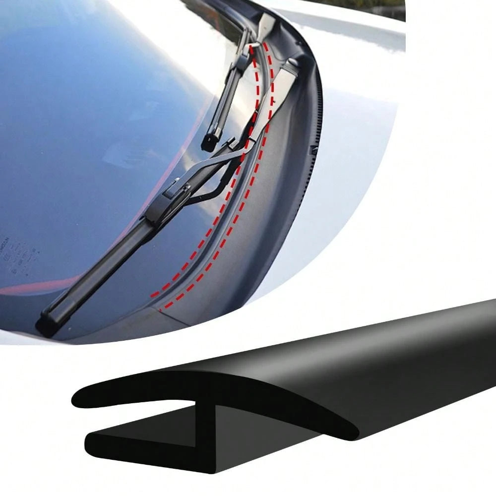 H-Shaped Car Windshield Rubber Seal Strip, Durable Black Rubber Car Windproof Strip, Noise Reduction Automatic Front And Rear Windshield Seal Strip, Suitable For Cars, Trucks, SUVs