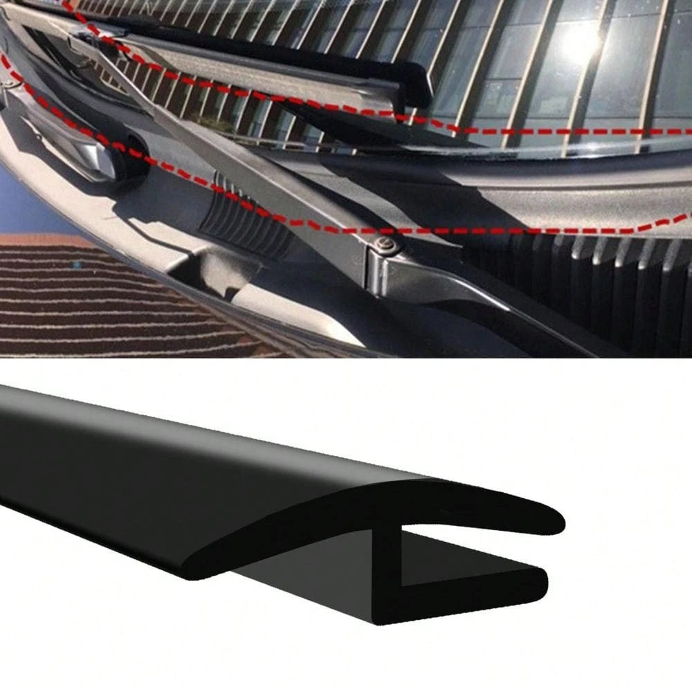 H-Shaped Car Windshield Rubber Seal Strip, Durable Black Rubber Car Windproof Strip, Noise Reduction Automatic Front And Rear Windshield Seal Strip, Suitable For Cars, Trucks, SUVs