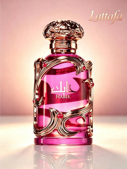 Habik For Women By Lattafa 100ml 3.4Oz, Elegant Floral Fruity Scent With Earthy Oakmoss Undertones For Women