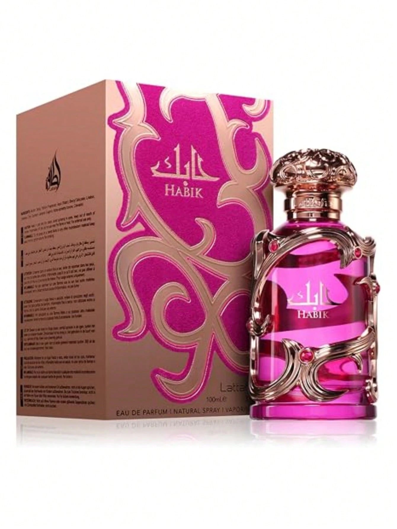 Habik For Women By Lattafa 100ml 3.4Oz, Elegant Floral Fruity Scent With Earthy Oakmoss Undertones For Women