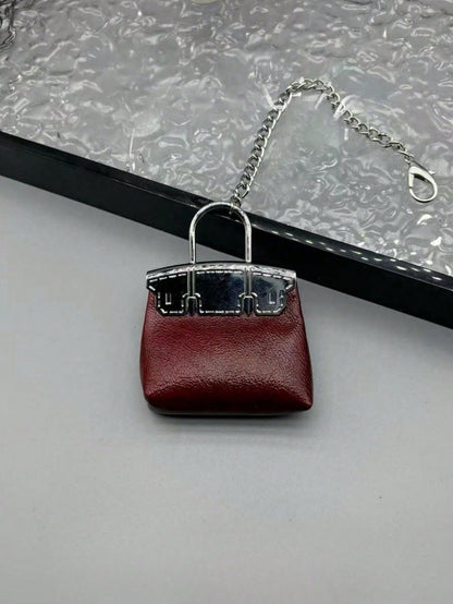 HAILIAN Minimalist Women Mini Bag Charm Keychain, Delicate Shell Bag Pendant, Couple Gift, Bridesmaid Gift, Multiple Colors Available