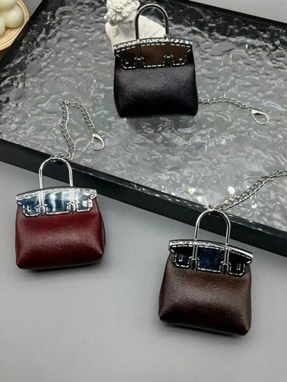 HAILIAN Minimalist Women Mini Bag Charm Keychain, Delicate Shell Bag Pendant, Couple Gift, Bridesmaid Gift, Multiple Colors Available