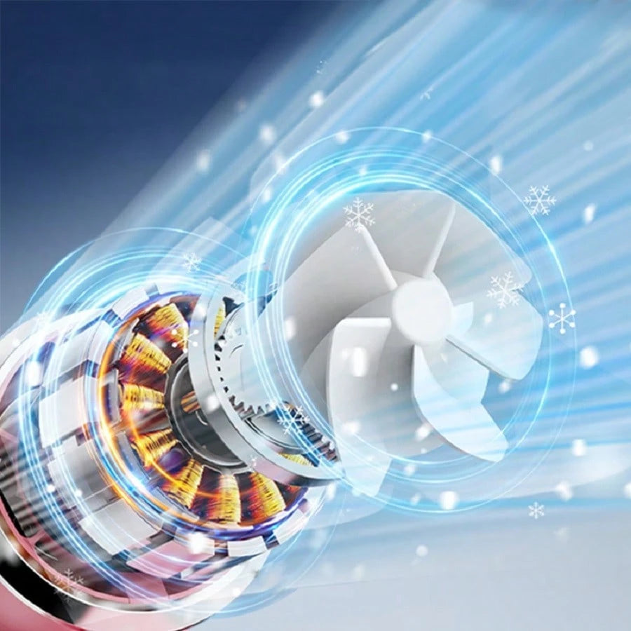 Handheld Portable Turbine Fan, Speed (1-199), 5000mAh Rechargeable Personal Fan, Mini Yet Powerful, Small Pocket Fan, Suitable For Travel/Outdoors/Home/Office